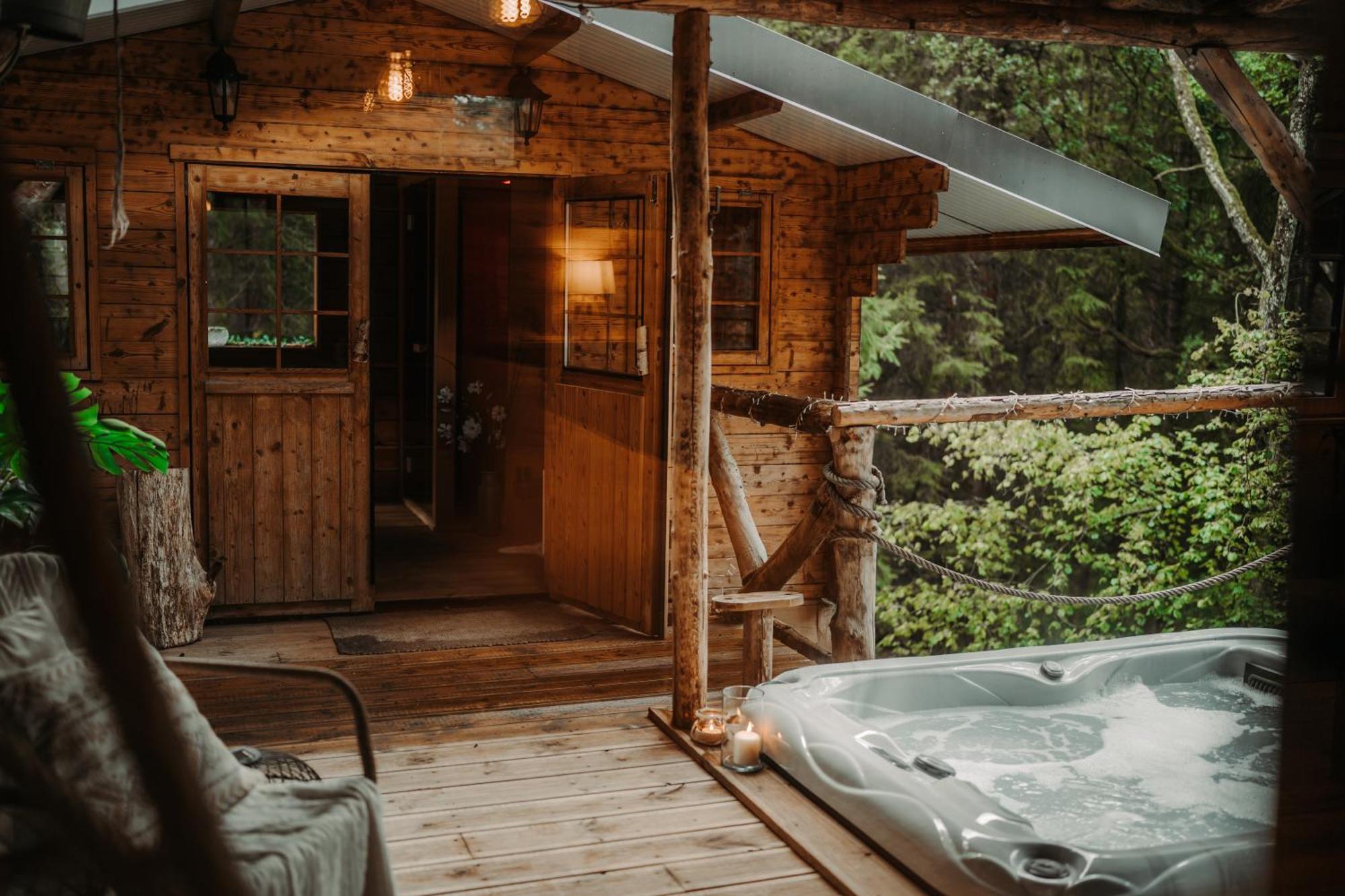 Ferienwohnung Wooden Nest Durbuy Exterior foto